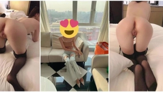 【快乐三人行】，北京换妻圈资深单男，约人妻酒店钟点房再续前缘，坚挺美乳